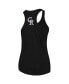 Women's Black Colorado Rockies Plus Size Swing for the Fences Racerback Tank Top