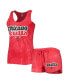 Женская пижама Concepts Sport womens Red Chicago Bulls Billboard Tank Top and Shorts Sleep Set