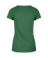 Women's Kelly Green Distressed Philadelphia Eagles Throwback Scrum V-Neck T-shirt