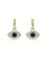 Evil Eye, Blue, Gold-Tone Plated Symbolica Drop Earrings