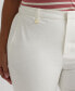 Plus Size Stretch Cotton Cropped Pants