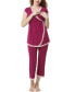 Женская пижама Kimi + kai kimi & Kai Cindy Maternity Nursing Pajama Set