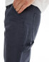 Jack & Jones loose fit carpenter trouser in washed navy