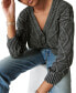 Women's Cable-Stitch Long-Sleeve Cardigan