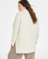 Plus Size Turtleneck Waffle-Knit Tunic Sweater, Created for Macy's