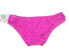 BECCA Womens Swimwear Geometric Shapes Pink Hipster Bikini Bottom Size L