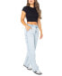 Juniors' Curvy Wide-Leg Carpenter Jeans