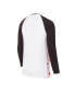 Комплект пижамы Concepts Sport White, Brown Cleveland Browns Tinsel Raglan Long Sleeve T-shirt and Pants Sleep Set