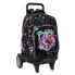 SAFTA Compact With Evolutionary Wheels Trolley Monster High backpack