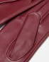 Topshop Gibson leather gloves in oxblood