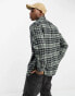 Timberland Heavy flannel check shirt in green