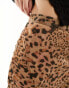 ASOS DESIGN sheer maxi skirt in leopard print