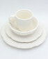 Chloe 16 Piece White Dinnerware Set