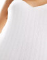 Lindex pointelle pyjama tank top in white