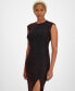 Women's Strong Shoulder Side-Slit Midi Dress, Created for Macy's