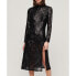 SUPERDRY Long Sleeves Backless Sparkly Midi dress