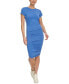 Women's Ruched Short-Sleeve Dress