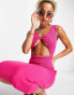 I Saw It First knitted twist front cut out midi dress in hot pink