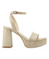 Women's Sadel Block Heel Ankle Strap Dress Sandals