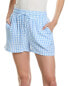 Stateside Gingham Doublefaced Gauze Drawstring Short Women's White M