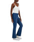 Juniors' Seam-Front Pull-On Flare Jeans