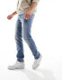 Jack & Jones Glenn straight leg jeans in light wash denim