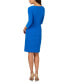 Women's Ribbed 3/4-Sleeve Sheath Dress