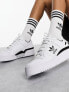 adidas Originals Forum Bold trainers in white and black