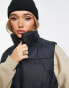 Tala cropped gilet jacket in black