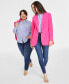 Women's Solid One-Button Boyfriend Blazer, Created for Macy's