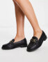 River Island chain detail loafer in black