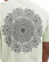 ONLY & SONS relaxed fit t-shirt with mandala back print in sage