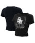 Women's Black Michael Jackson Photo Cropped T-Shirt