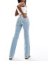 Levi's superlow boot cut jeans in bleach blue