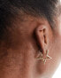 DesignB London star earrings in gold