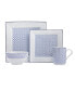 Blue Passion 4-Piece Place Setting Set