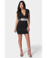 Women's Embellished Waist Mini Dress