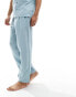 Calvin Klein pure textured sleep trousers in baby blue