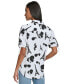 Women's Printed Bungee-Sleeve Shirt