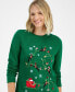 Women's Kitten Sleigh Crewneck Sweater, Created for Macy's