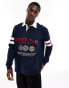 Tommy Jeans varsity explorer rugby shirt in navy