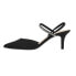 Nina Billie Rhinestone Pointed Toe Slingback Wedding Pumps Womens Black Dress Ca