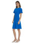 Women's Flutter-Sleeve Gathered Dress