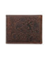 Men's Western Embossed Leather Bifold Wallet