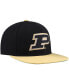 Men's Black/Gold Purdue Boilermakers 2-Tone 2.0 Snapback Hat