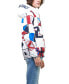 Men's Flag Print Pullover Windbreaker Jacket