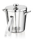 Signature Collection by Double Wall Stainless Steel Ice Bucket with Tong