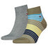 TOMMY HILFIGER Stripe Quarter short socks 2 pairs