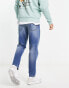 ASOS DESIGN tapered fit jeans in dark wash blue - MBLUE