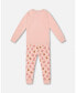 Baby Girls Baby Organic Cotton Two Piece Pajama Set Pink Christmas Cookies